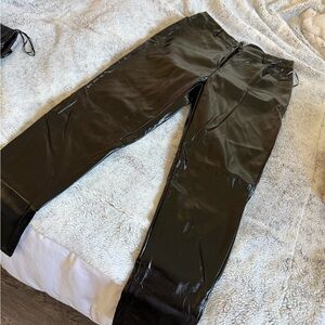 Fashion Nova Black Latex Pants